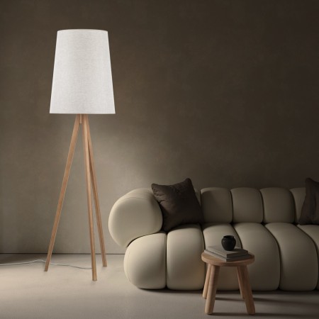 Lampa podłogowa TK-Lighting WALZ TKL5598 kolor - sosna - len styl Nowoczesny  Boho