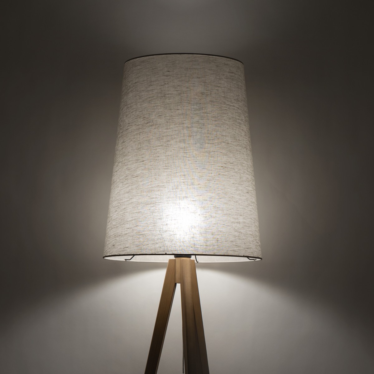 Lampa podłogowa TK-Lighting WALZ TKL5598 kolor - sosna - len styl Nowoczesny  Boho