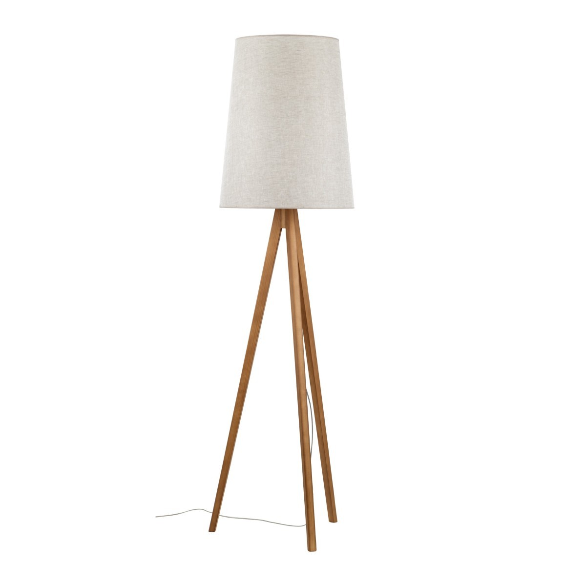 Lampa podłogowa TK-Lighting WALZ TKL5598 kolor - sosna - len styl Nowoczesny  Boho