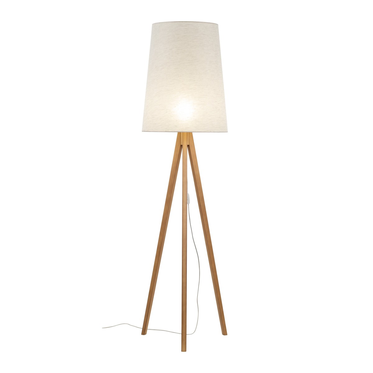 Lampa podłogowa TK-Lighting WALZ TKL5598 kolor - sosna - len styl Nowoczesny  Boho