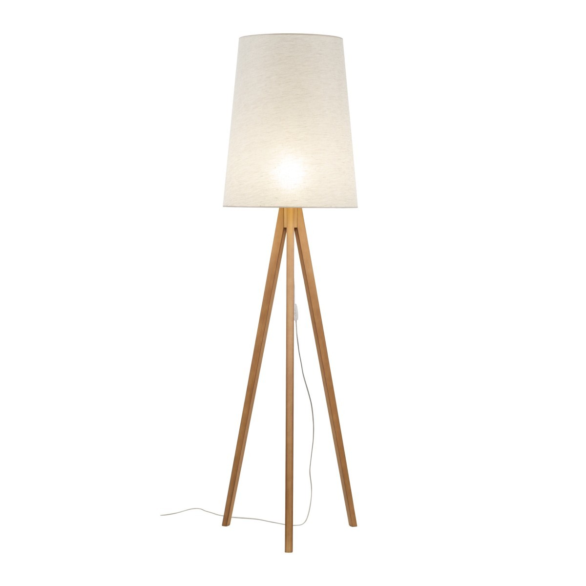 Lampa podłogowa TK-Lighting WALZ TKL5598 kolor - sosna - len styl Nowoczesny  Boho