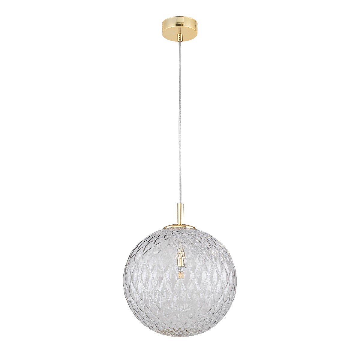 Lampa wisząca TK-Lighting CADIX TKL4610  Lampa sufitowa kolor - złoty - transparentny styl Nowoczesny  Glamour