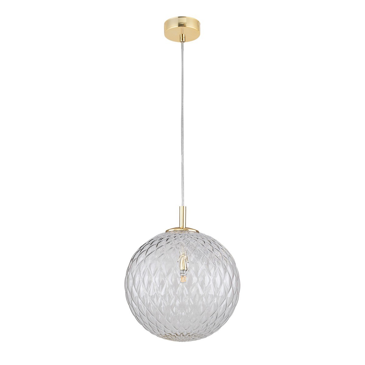 Lampa wisząca TK-Lighting CADIX TKL4610  Lampa sufitowa kolor - złoty - transparentny styl Nowoczesny  Glamour