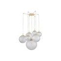 Lampa wisząca TK-Lighting CADIX TKL4608  Lampa sufitowa kolor - złoty - transparentny styl Nowoczesny  Glamour