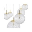 Lampa wisząca TK-Lighting CADIX TKL4608  Lampa sufitowa kolor - złoty - transparentny styl Nowoczesny  Glamour