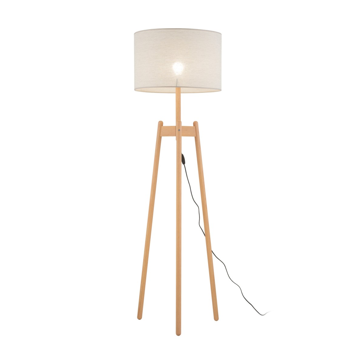 Lampa podłogowa TK-Lighting PEREZ TKL5423 kolor - sosna - len styl Nowoczesny  Boho