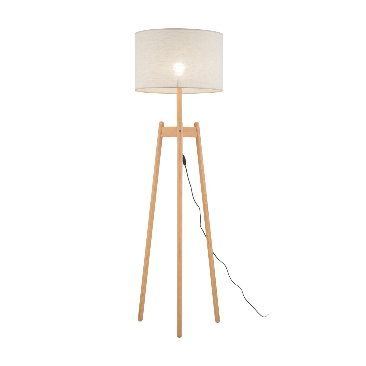 Lampa podłogowa TK-Lighting PEREZ TKL5423 kolor - sosna - len styl Nowoczesny  Boho