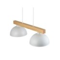 Lampa wisząca TK-Lighting OSLO TKL4713  Lampa sufitowa kolor - biały - sosna styl Skandynawski  Industrialny