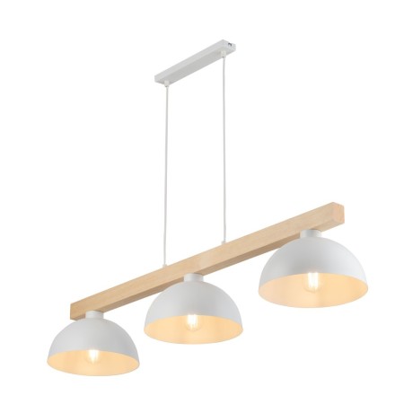 Lampa wisząca TK-Lighting OSLO TKL4712  Lampa sufitowa kolor - biały - sosna styl Skandynawski  Industrialny