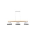 Lampa wisząca TK-Lighting OSLO TKL4712  Lampa sufitowa kolor - biały - sosna styl Skandynawski  Industrialny