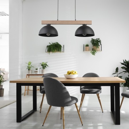 Lampa wisząca TK-Lighting OSLO TKL4711  Lampa sufitowa kolor - sosna - czarny styl Skandynawski  Industrialny