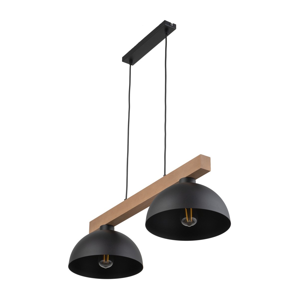 Lampa wisząca TK-Lighting OSLO TKL4711  Lampa sufitowa kolor - sosna - czarny styl Skandynawski  Industrialny