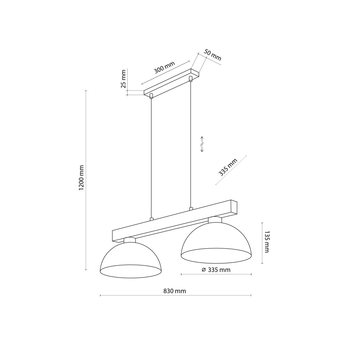Lampa wisząca TK-Lighting OSLO TKL4711  Lampa sufitowa kolor - sosna - czarny styl Skandynawski  Industrialny