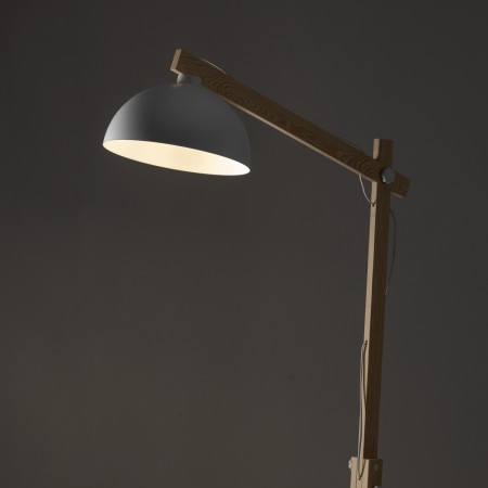 Lampa podłogowa TK-Lighting OSLO TKL5592 kolor - biały - sosna styl Skandynawski  Industrialny