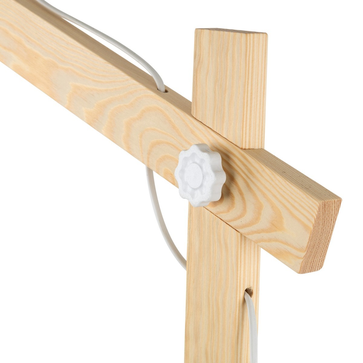 Lampa podłogowa TK-Lighting OSLO TKL5592 kolor - biały - sosna styl Skandynawski  Industrialny