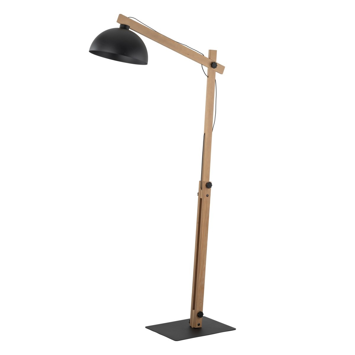Lampa podłogowa TK-Lighting OSLO TKL5582 kolor - sosna - czarny styl Skandynawski  Industrialny