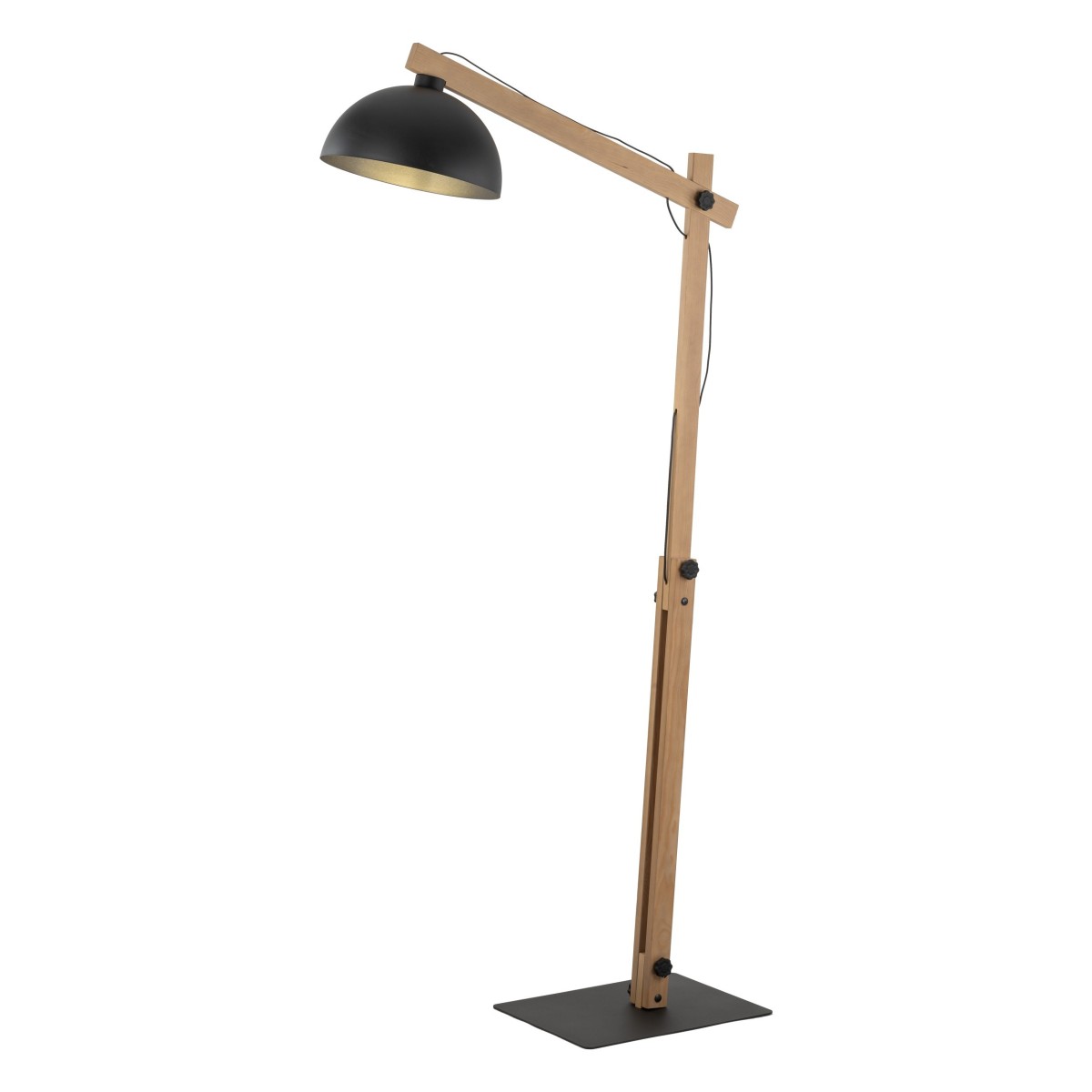 Lampa podłogowa TK-Lighting OSLO TKL5582 kolor - sosna - czarny styl Skandynawski  Industrialny