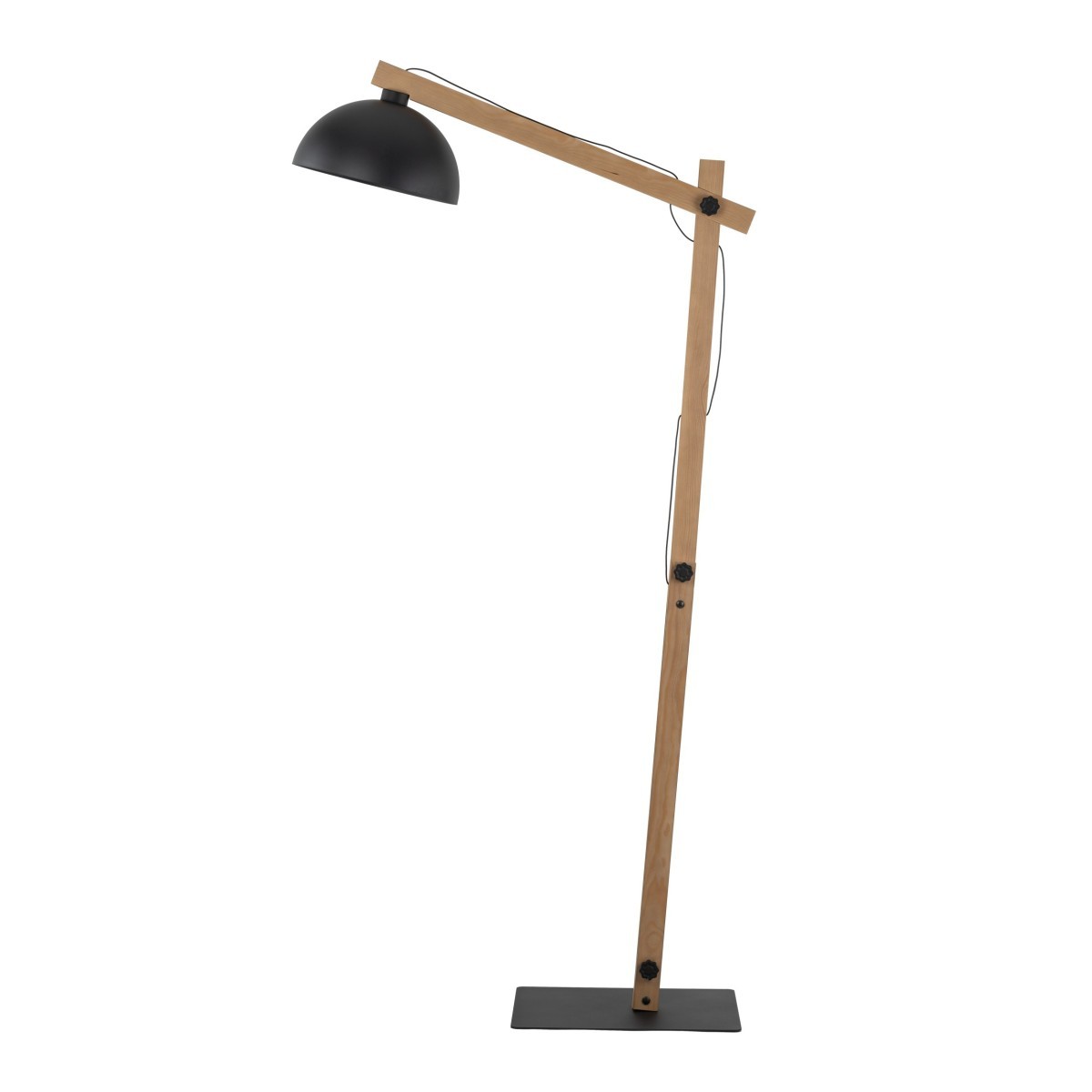 Lampa podłogowa TK-Lighting OSLO TKL5582 kolor - sosna - czarny styl Skandynawski  Industrialny