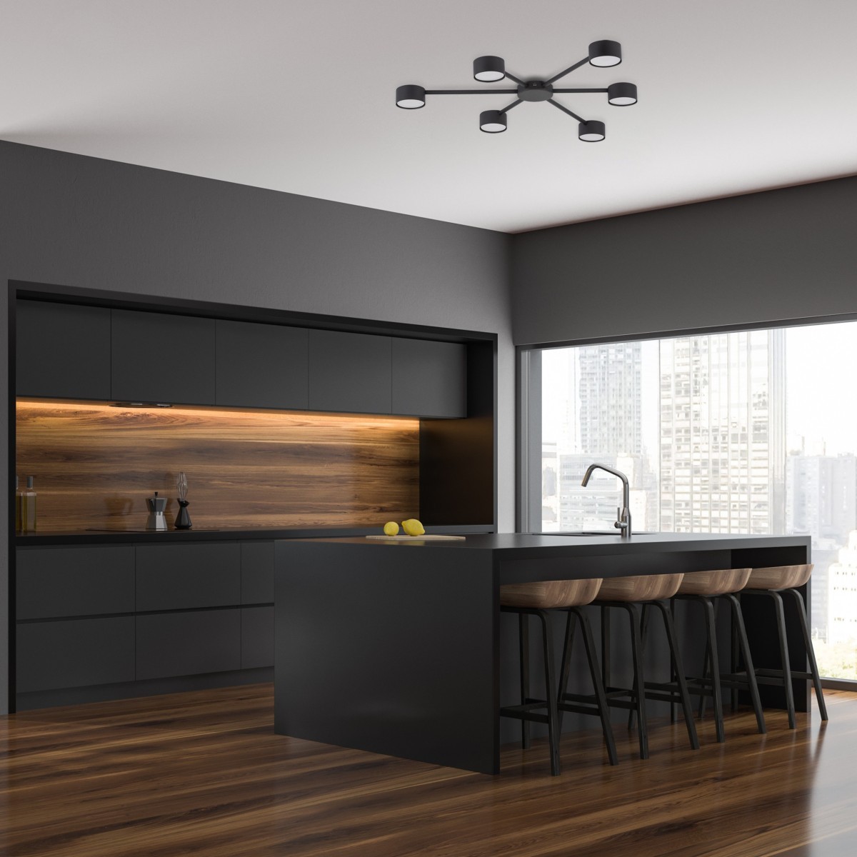 Lampa sufitowa TK-Lighting AVIA TKL4692  Lampa ścienna kolor - czarny styl Nowoczesny  Industrialny