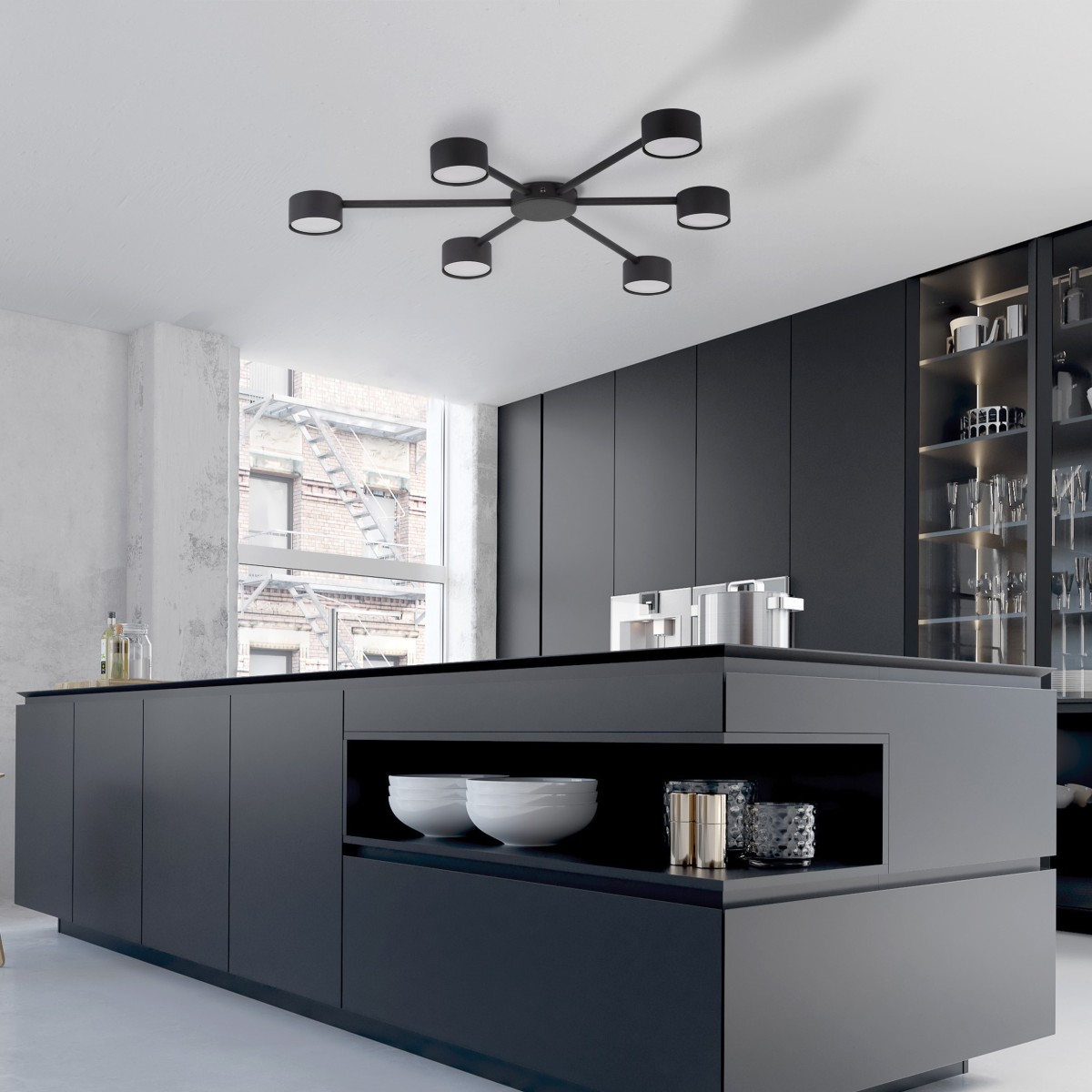 Lampa sufitowa TK-Lighting AVIA TKL4692  Lampa ścienna kolor - czarny styl Nowoczesny  Industrialny