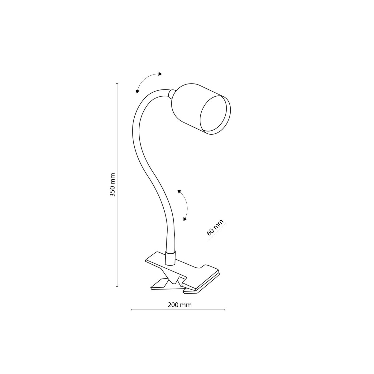 Lampka nocna TK-Lighting TOP TKL4559  Kinkiet kolor - biały styl Nowoczesny  Klasyczny