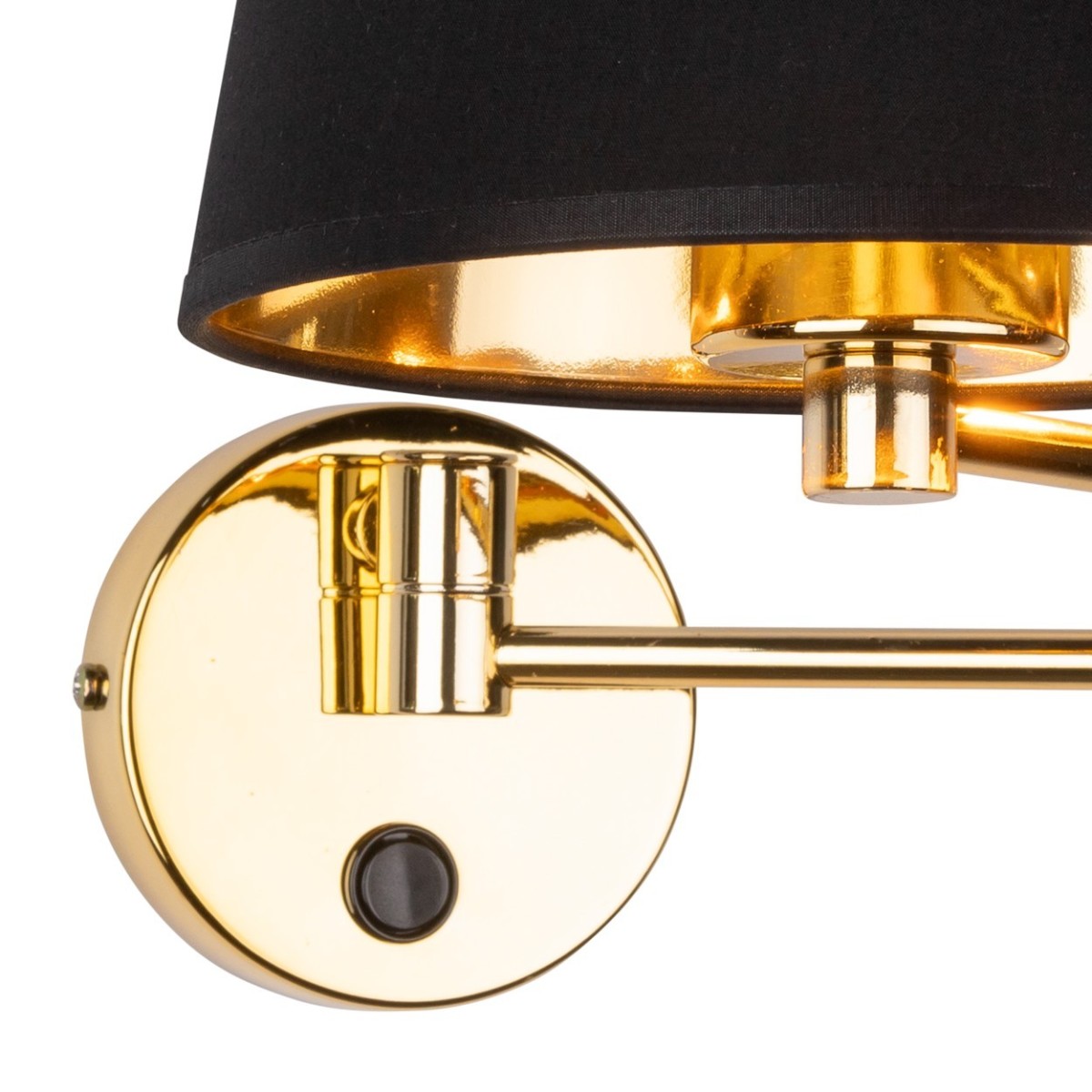 Kinkiet TK-Lighting GLORY TKL6483 kolor - złoty - czarny styl Nowoczesny  Glamour