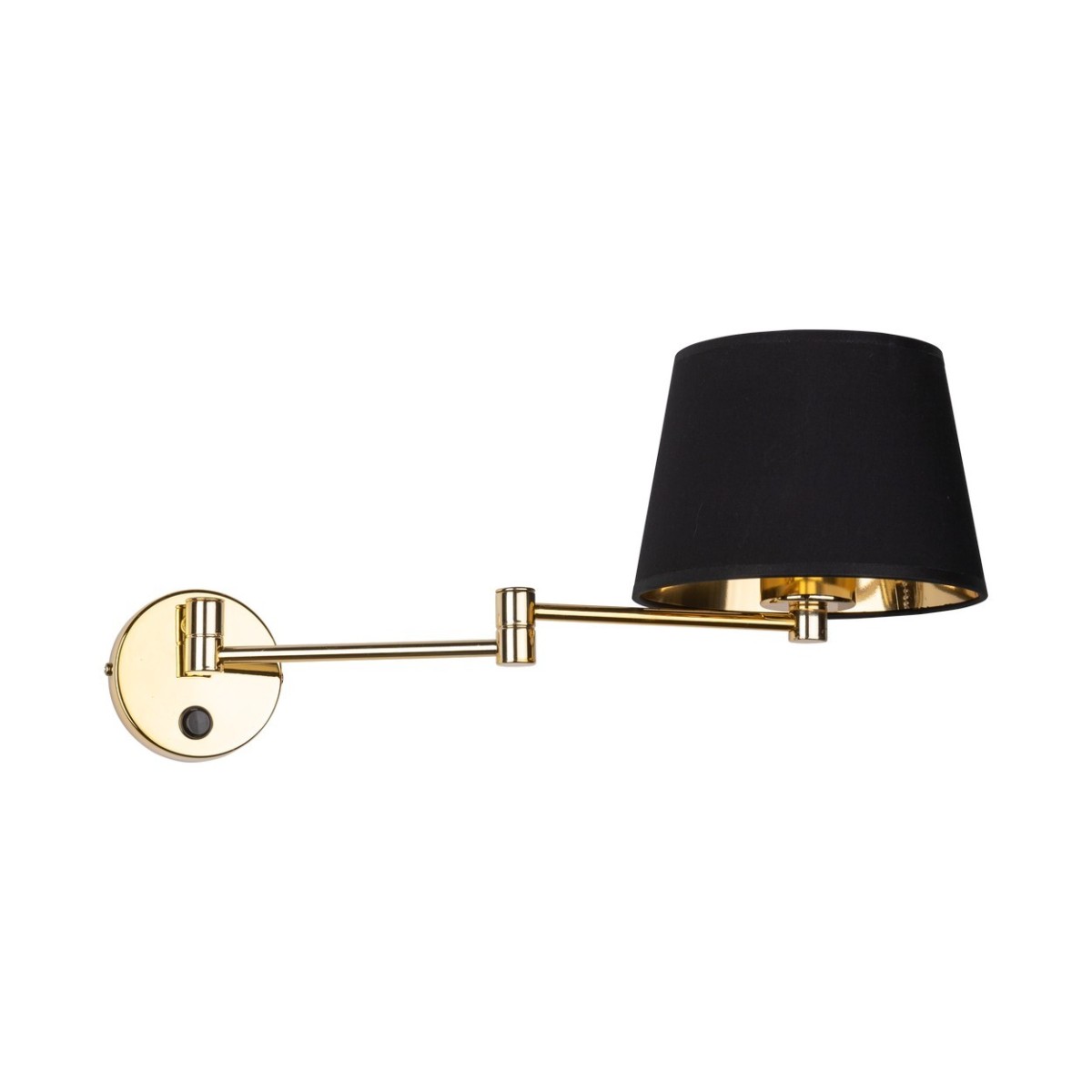 Kinkiet TK-Lighting GLORY TKL6483 kolor - złoty - czarny styl Nowoczesny  Glamour