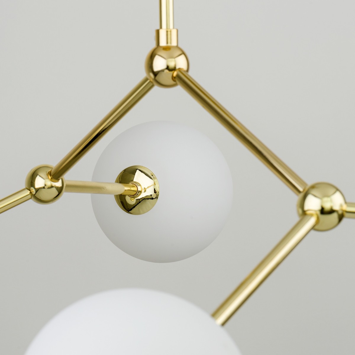 Lampa wisząca TK-Lighting FAIRY TKL6470  Lampa sufitowa kolor - złoty - biały styl Nowoczesny  Glamour