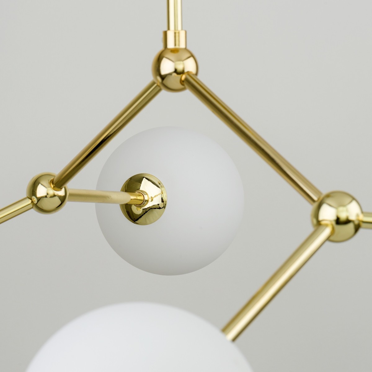 Lampa wisząca TK-Lighting FAIRY TKL6470  Lampa sufitowa kolor - złoty - biały styl Nowoczesny  Glamour