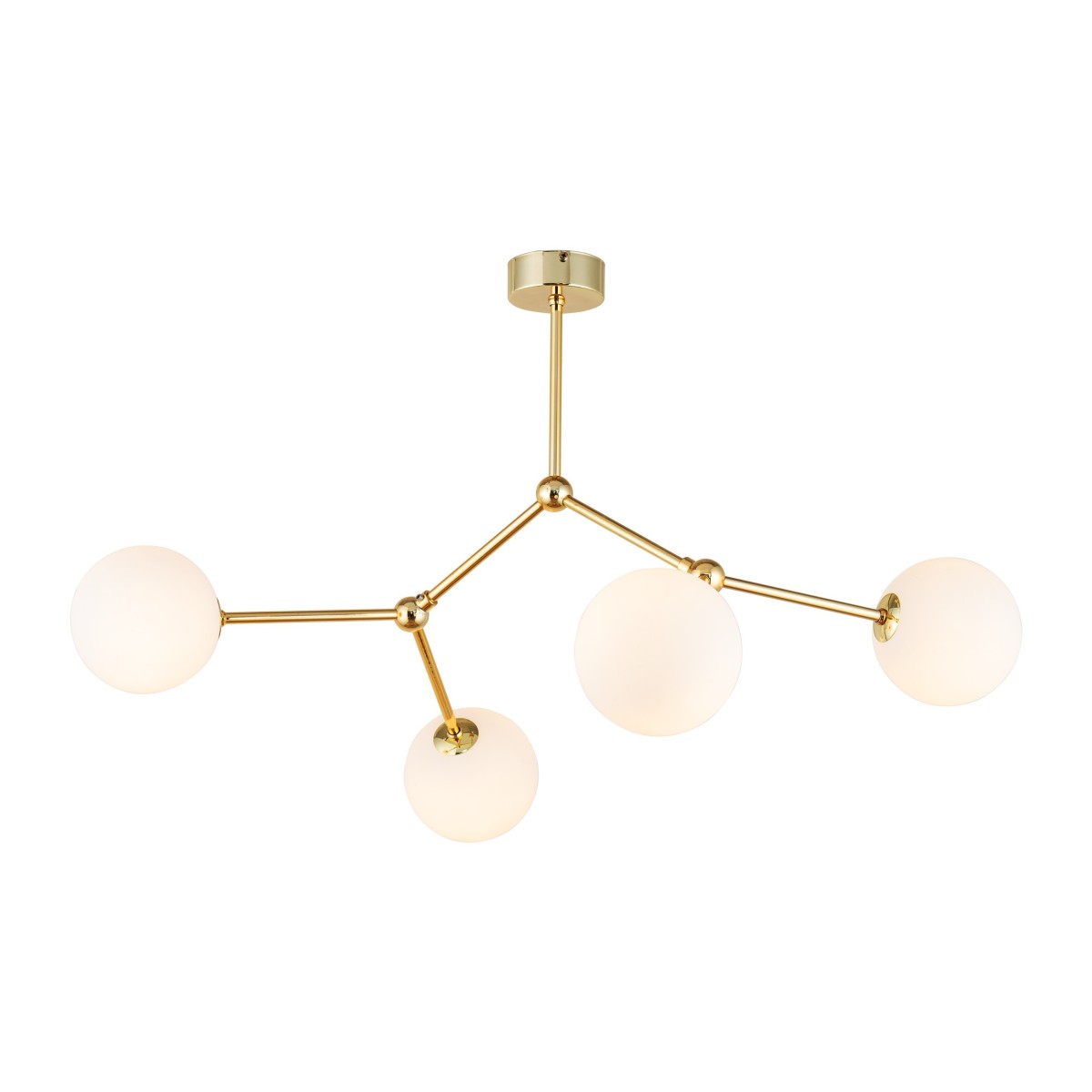 Lampa wisząca TK-Lighting FAIRY TKL6470  Lampa sufitowa kolor - złoty - biały styl Nowoczesny  Glamour