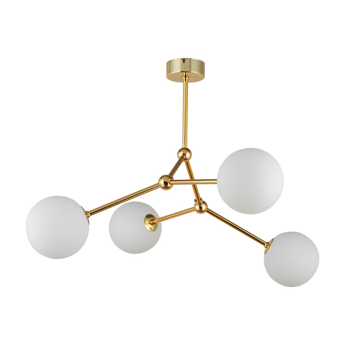 Lampa wisząca TK-Lighting FAIRY TKL6470  Lampa sufitowa kolor - złoty - biały styl Nowoczesny  Glamour