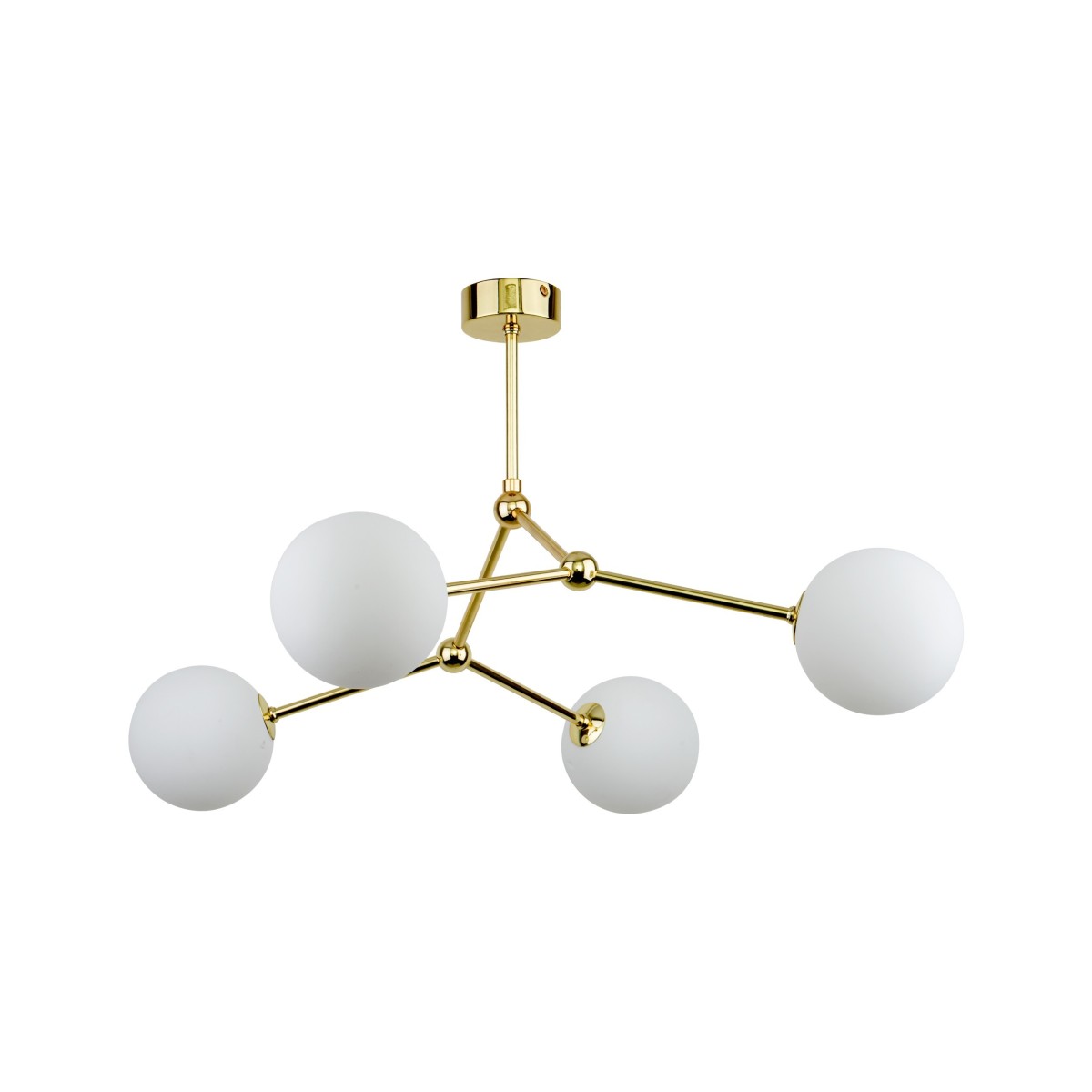 Lampa wisząca TK-Lighting FAIRY TKL6470  Lampa sufitowa kolor - złoty - biały styl Nowoczesny  Glamour