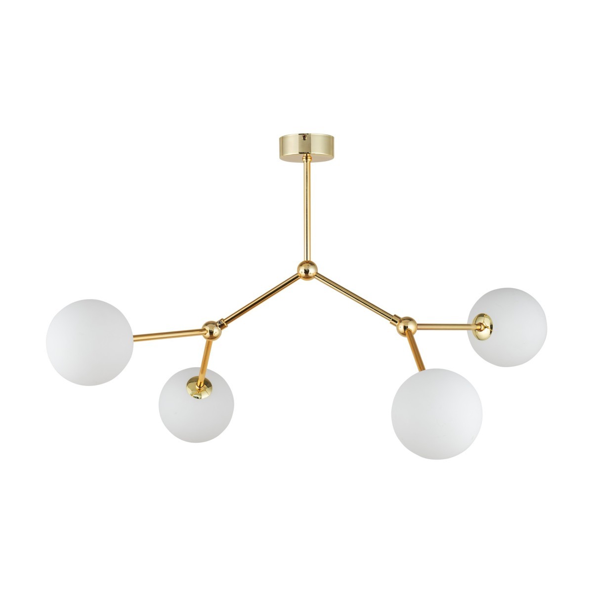 Lampa wisząca TK-Lighting FAIRY TKL6470  Lampa sufitowa kolor - złoty - biały styl Nowoczesny  Glamour