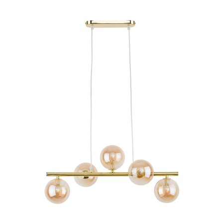 Lampa wisząca TK-Lighting ESTERA TKL4549  Lampa sufitowa kolor - złoty - bursztynowy styl Nowoczesny  Glamour