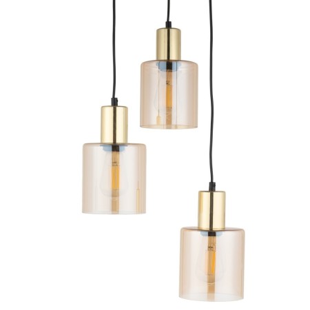 Lampa wisząca TK-Lighting SIERRA TKL6667 kolor - złoty - czarny styl Nowoczesny  Glamour