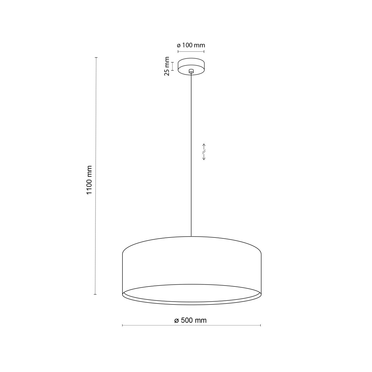 Lampa wisząca TK-Lighting EARTH TKL4654  Lampa sufitowa kolor - czarny - grafitowy styl Nowoczesny  Minimalistyczny