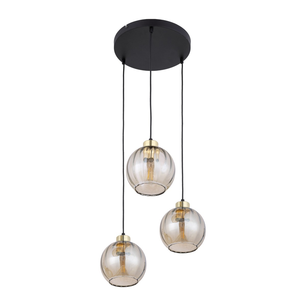 Lampa wisząca TK-Lighting DEVI TKL4637 kolor - złoty - czarny styl Nowoczesny  Glamour