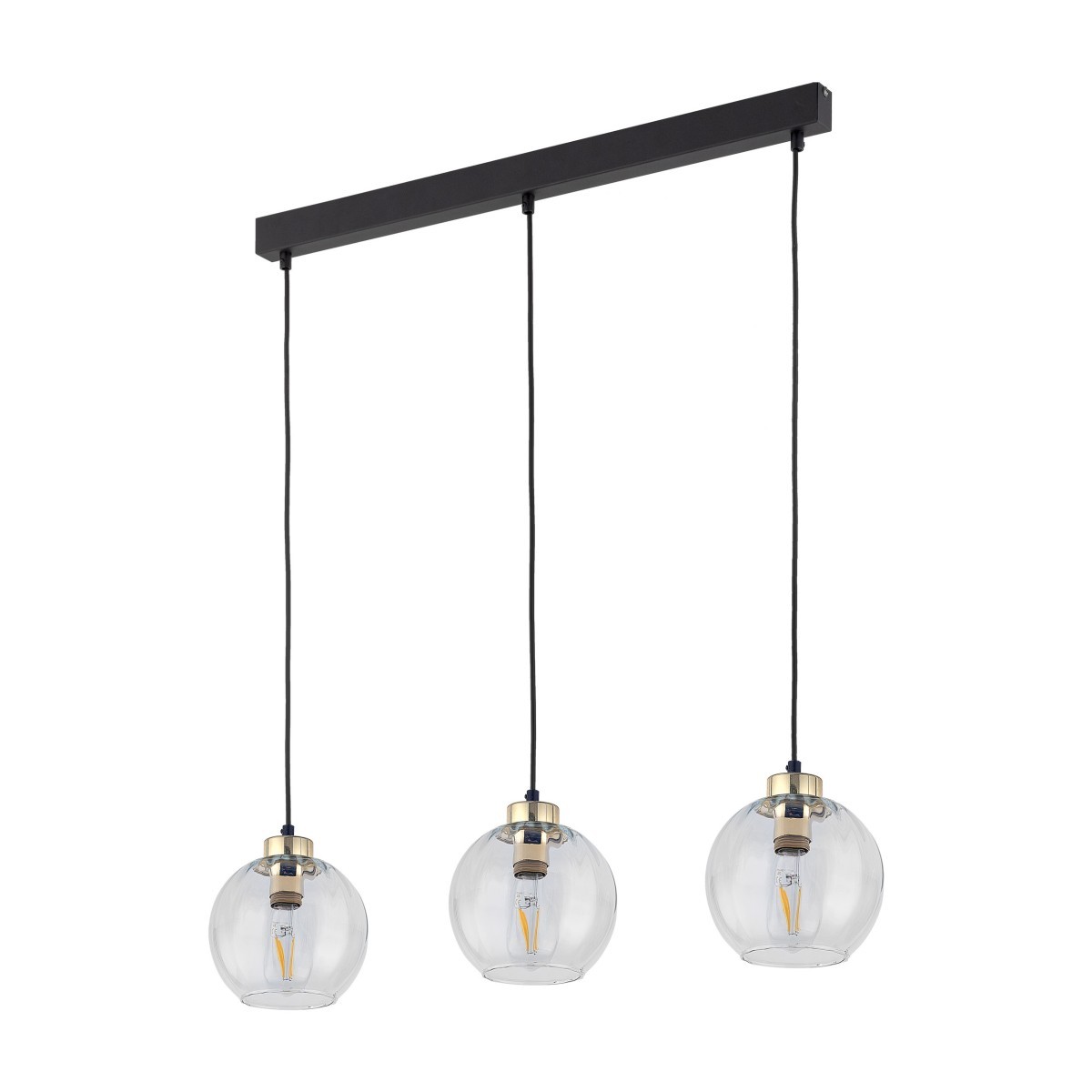 Lampa wisząca TK-Lighting DEVI TKL4580 kolor - złoty - czarny styl Nowoczesny  Glamour