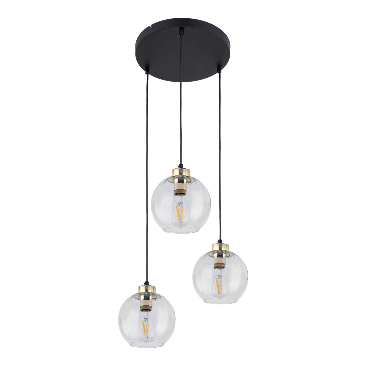 Lampa wisząca TK-Lighting DEVI TKL4579 kolor - złoty - czarny styl Nowoczesny  Glamour