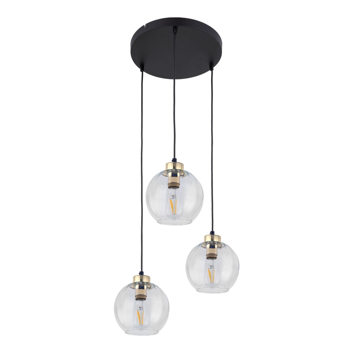 Lampa wisząca TK-Lighting DEVI TKL4579 kolor - złoty - czarny styl Nowoczesny  Glamour