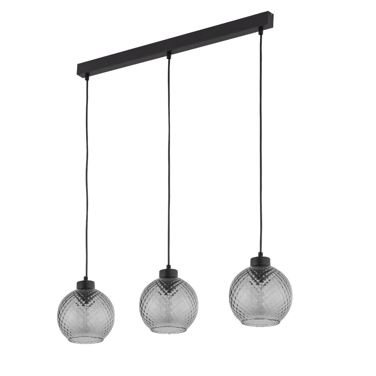 Lampa wisząca TK-Lighting DEVON TKL4628  Lampa sufitowa kolor - czarny - grafitowy styl Glamour  Hampton