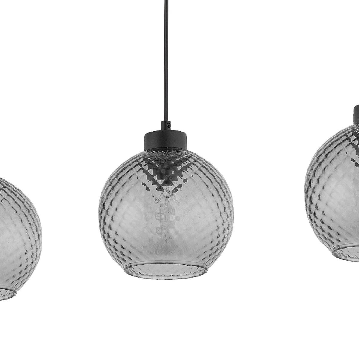 Lampa wisząca TK-Lighting DEVON TKL4628  Lampa sufitowa kolor - czarny - grafitowy styl Glamour  Hampton