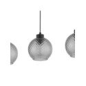 Lampa wisząca TK-Lighting DEVON TKL4628  Lampa sufitowa kolor - czarny - grafitowy styl Glamour  Hampton