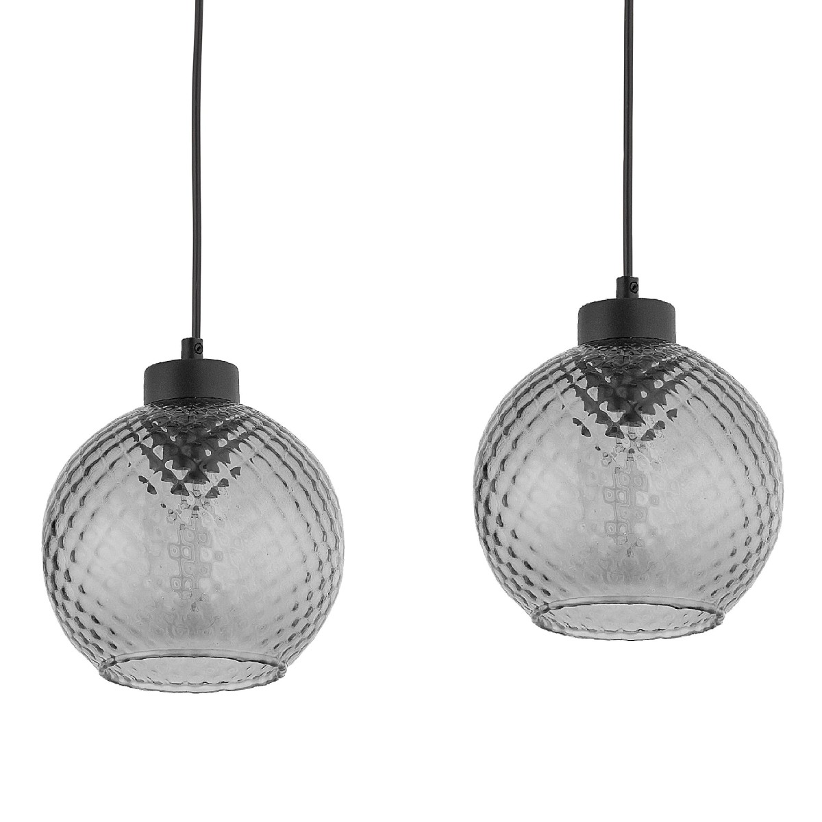Lampa wisząca TK-Lighting DEVON TKL4628  Lampa sufitowa kolor - czarny - grafitowy styl Glamour  Hampton