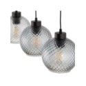 Lampa wisząca TK-Lighting DEVON TKL4628  Lampa sufitowa kolor - czarny - grafitowy styl Glamour  Hampton