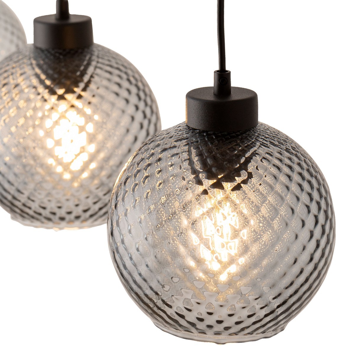 Lampa wisząca TK-Lighting DEVON TKL4628  Lampa sufitowa kolor - czarny - grafitowy styl Glamour  Hampton
