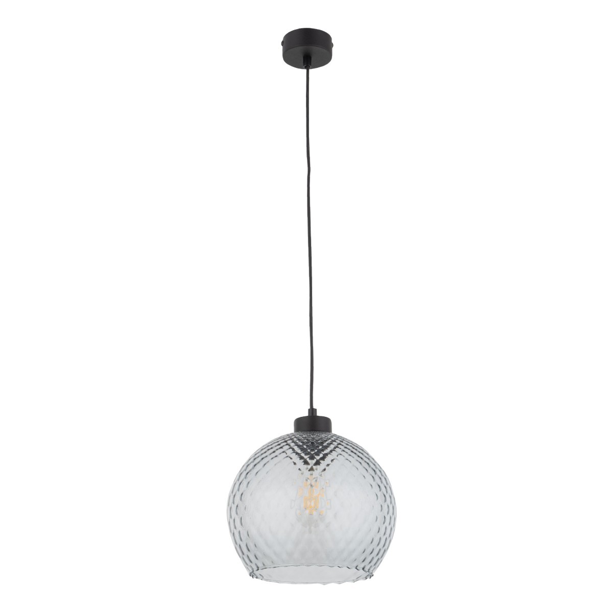 Lampa wisząca TK-Lighting DEVON TKL4626 kolor - czarny - granatowy styl Glamour  Hampton