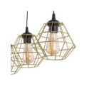 Lampa wisząca TK-Lighting DIAMOND TKL4642 kolor - czarny - złoty styl Nowoczesny  Industrialny