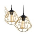 Lampa wisząca TK-Lighting DIAMOND TKL4642 kolor - czarny - złoty styl Nowoczesny  Industrialny