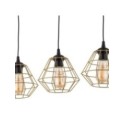 Lampa wisząca TK-Lighting DIAMOND TKL4642 kolor - czarny - złoty styl Nowoczesny  Industrialny